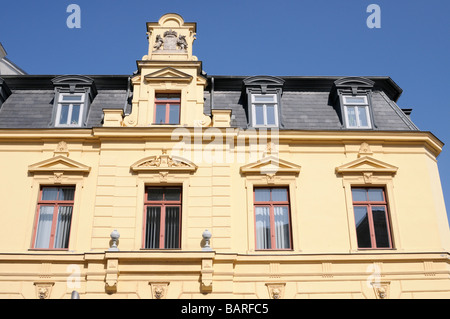Alte Hausfassade eines Gebäudes in Schwerin Deutschland Old house front of a building in Schwerin Germany Stock Photo