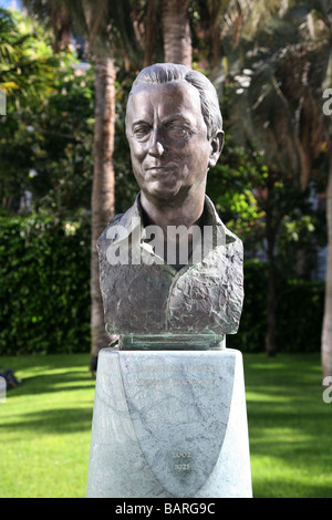 Bust of Baron Hans Heinrich Thyssen-Bornemisza, Museo Thyssen-Bornemisza, Madrid. Stock Photo
