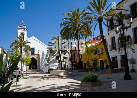 Plaza Santa Cristo Old Town Marbella Costa del Sol Spain Stock Photo
