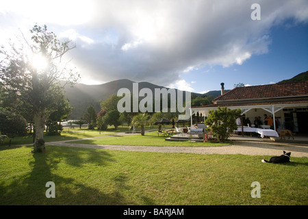 Furneaux lodge in Endeavour Inlet Marlborough Sound South Island New Zealand Stock Photo