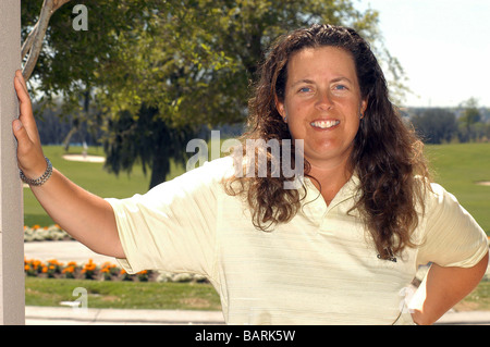 Fanny Sunesson is most noted as being the golf caddie for Nick Faldo from 1990 to 1999. Stock Photo