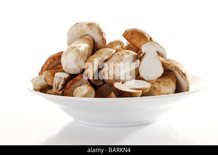 Ceps in bowl, close-up