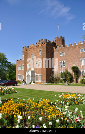 Hertford Castle Gatehouse and grounds, Hertford, Hertfordshire, England, United Kingdom Stock Photo