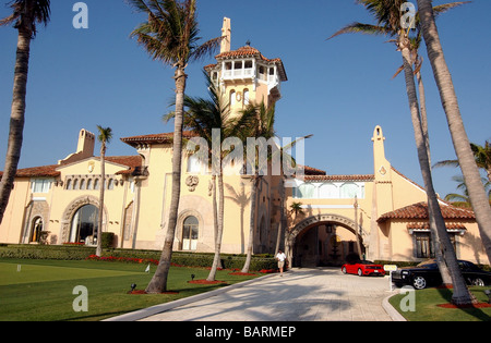 Views of Mar a lago estate owned by Donald Trump in Palm Beach Stock Photo