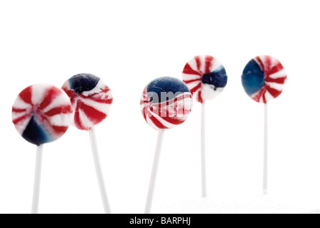 Coloured lollipops, close-up Stock Photo