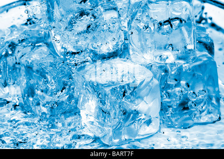 icecubes and fresh water Stock Photo