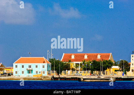 Dutch architecture Kralendijk Bonaire, Netherlands Antilles Stock Photo