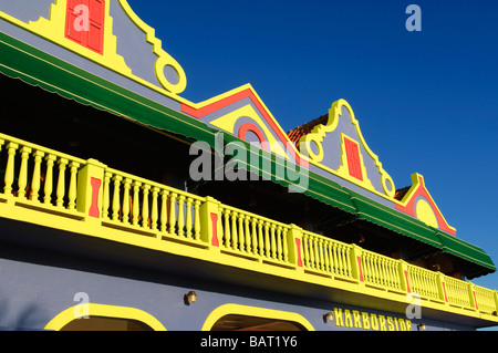 Dutch facade architecture Kralendijk Bonaire Stock Photo