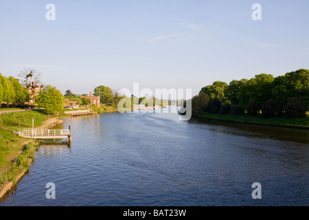 River Thames Hampton Court London England Stock Photo