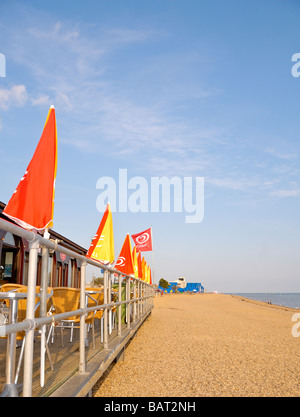 Southend on Sea beach cafe Essex England UK Stock Photo