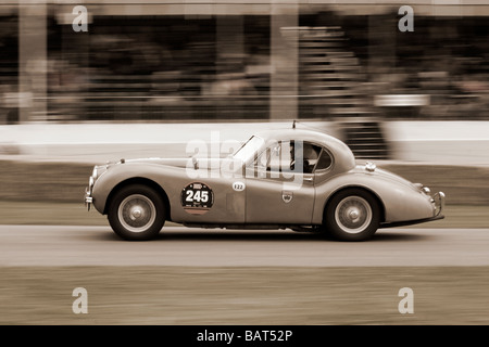 Vintage car racing at the Goodwood Festival of Speed Stock Photo