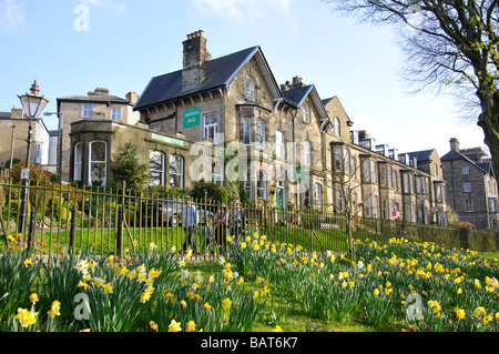 Grosvenor House B&B from Buxton Park, Broad Walk, Buxton, Derbyshire, England, United Kingdom Stock Photo