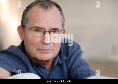 Man wearing glasses. Stock Photo