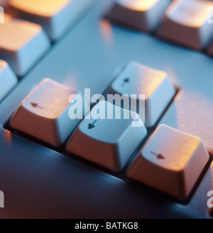 Computer keys. Arrow keys on a computer keyboard. Stock Photo