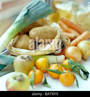 Organic fruits and vegetables. Stock Photo