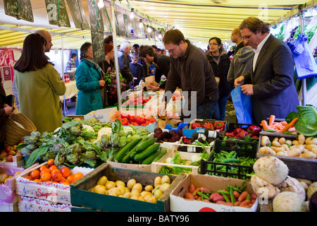 Bastille Street Market Paris Stock Photo