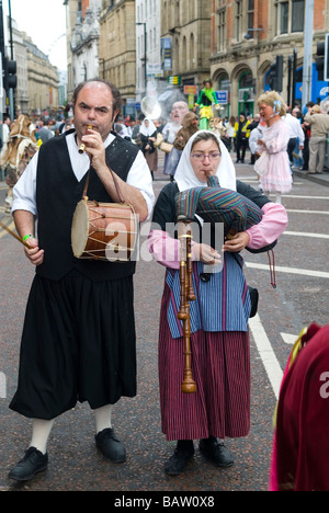 Spanish festival in Manchester city centre UK Europe Stock Photo