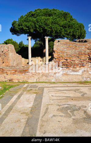 Terme di Nettuno, Ostia Antica, Province of Rome, Lazio, Italy Stock Photo