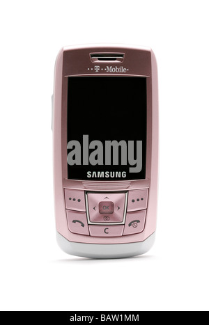Mobile cell phone cellular handy modern new technology small portable telephone telecom telecommunications convenient samsung Stock Photo