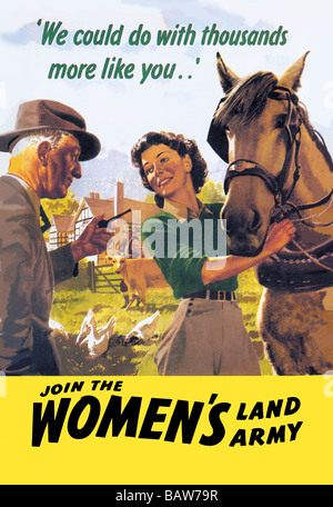 Join the Women's Land Army Stock Photo
