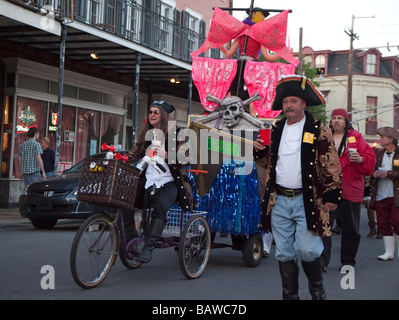 Pirates Parade in New Orleans Stock Photo