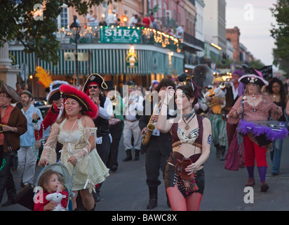 Pirates Parade in New Orleans Stock Photo