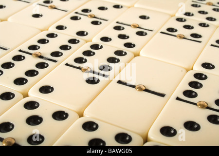 background of dominoes Stock Photo