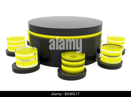 3d database Stock Photo