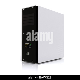 3d computer server Stock Photo