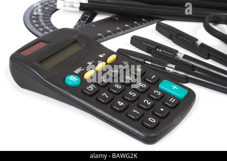 black office utensils Stock Photo
