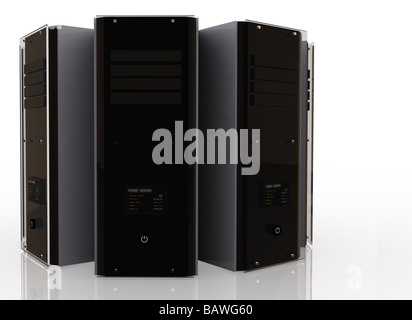 3d servers Stock Photo