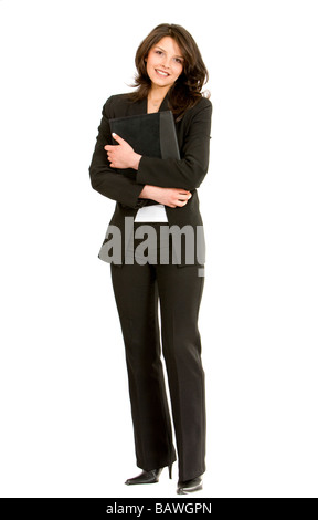 Fullbody businesswoman Stock Photo