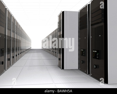 3d computer servers Stock Photo