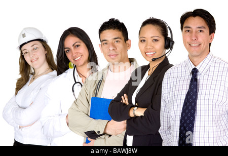 business professionals - diverse occupations Stock Photo