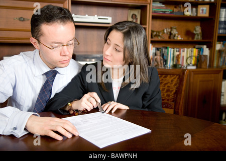 business partners in an office Stock Photo