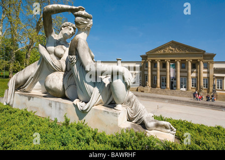 Stuttgart - Castle Rosenstein with nymphs Stock Photo