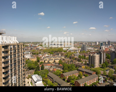 The London Olympic Stadium under construction Stock Photo