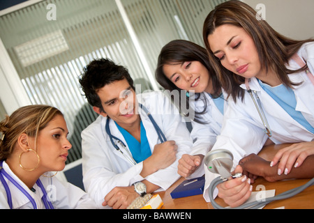 Doctors meeting Stock Photo