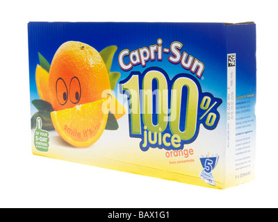 Cartons of Orange Juice Stock Photo
