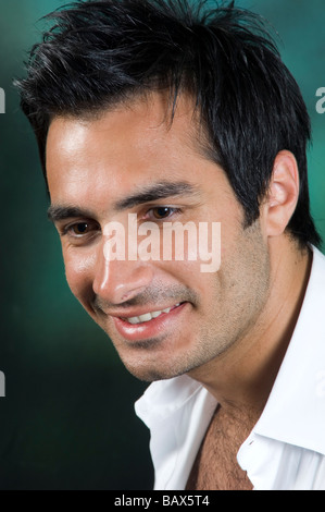 Happy young Asian man Stock Photo