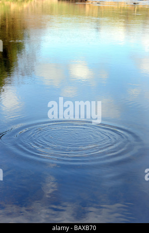 A ripple in a river Yorkshire Dales UK Stock Photo