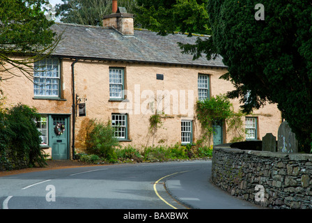 A quiet corner of Grasmere village, Lake District National Park, Cumbria, England UK Stock Photo