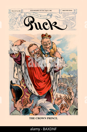 Puck Magazine: The Crown Prince Stock Photo