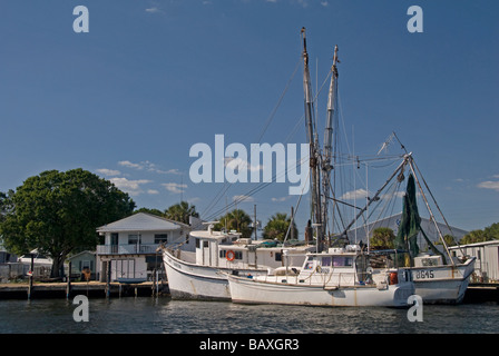 Sponge Docks District Waterfront in Tarpon Springs Florida Stock Photo