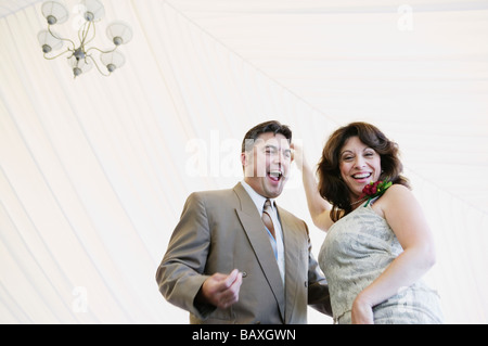 Hispanic couple dancing Stock Photo