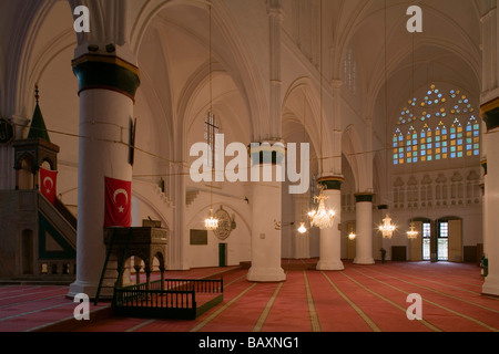 Interior view of Selimiye Mosque, formerly St. Sophia Cathedral, Lefkosia, Nicosia, North Cyprus, Cyprus Stock Photo