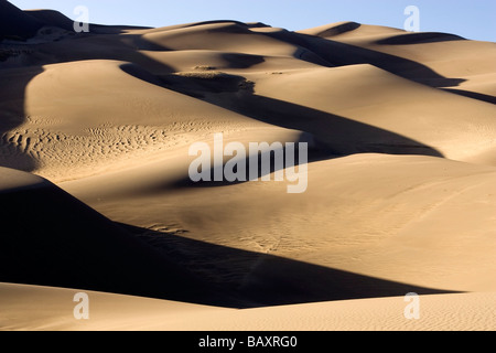 Dunescape - Great Sand Dunes National Park and Preserve - near Mosca, Colorado Stock Photo