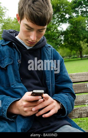 Young 20 year old man looking for work Stock Photo