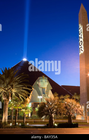 Luxor Hotel and Casino in Las Vegas, Nevada, USA Stock Photo