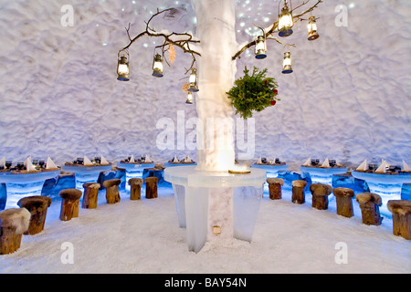 Igloo Restaurant, Rovaniemi, Lapland, Finland, Europe Stock Photo